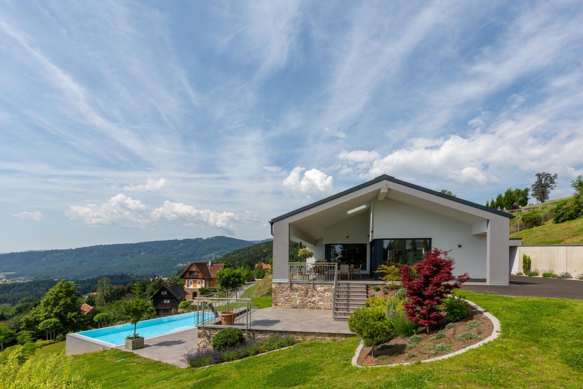 Greim15 --- Ganzes Ferienhaus Mit Fernsicht, Pool, Wellness Deutschlandsberg Dış mekan fotoğraf