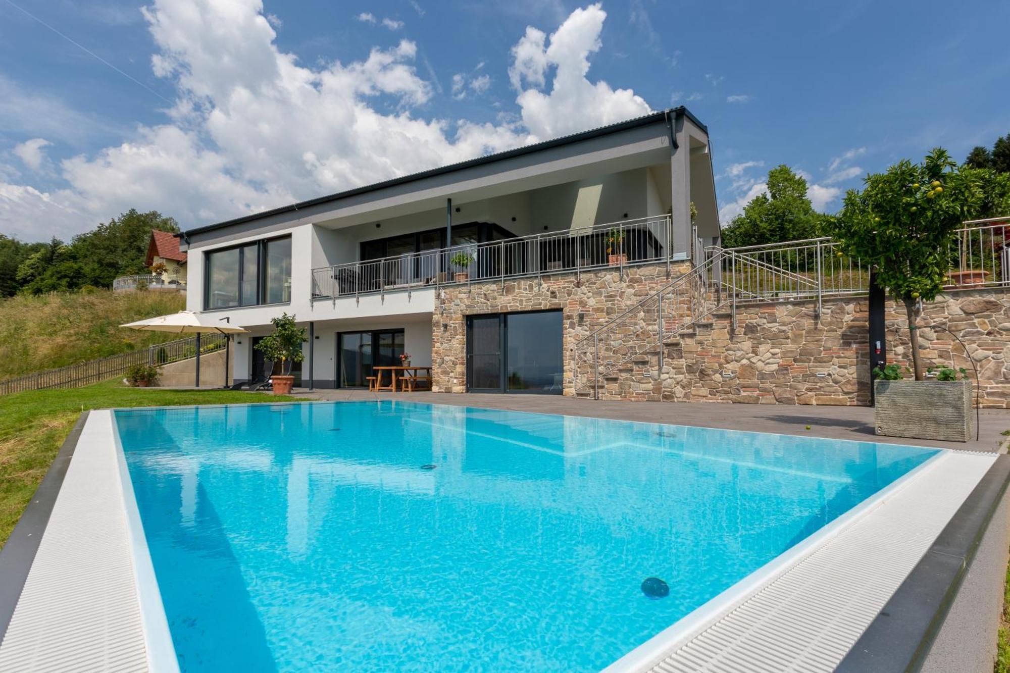 Greim15 --- Ganzes Ferienhaus Mit Fernsicht, Pool, Wellness Deutschlandsberg Dış mekan fotoğraf